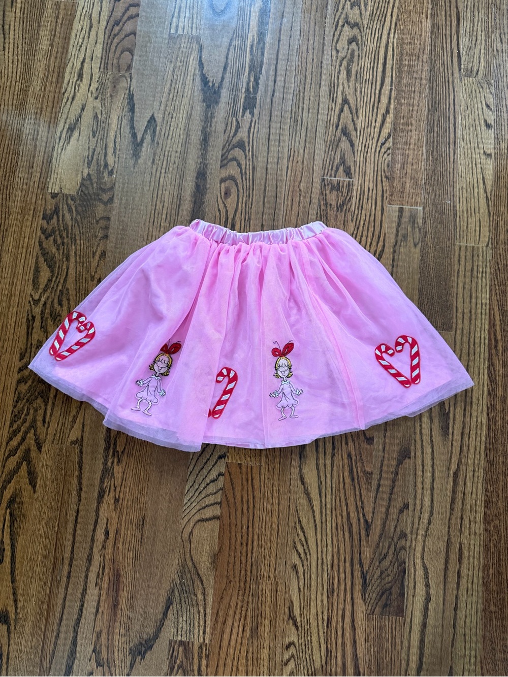Hanna Andersson Pink Tulle Skirt grinch themed